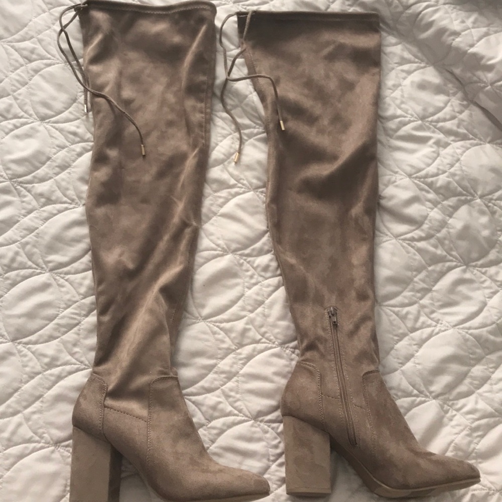 Christain siriano thigh high boots